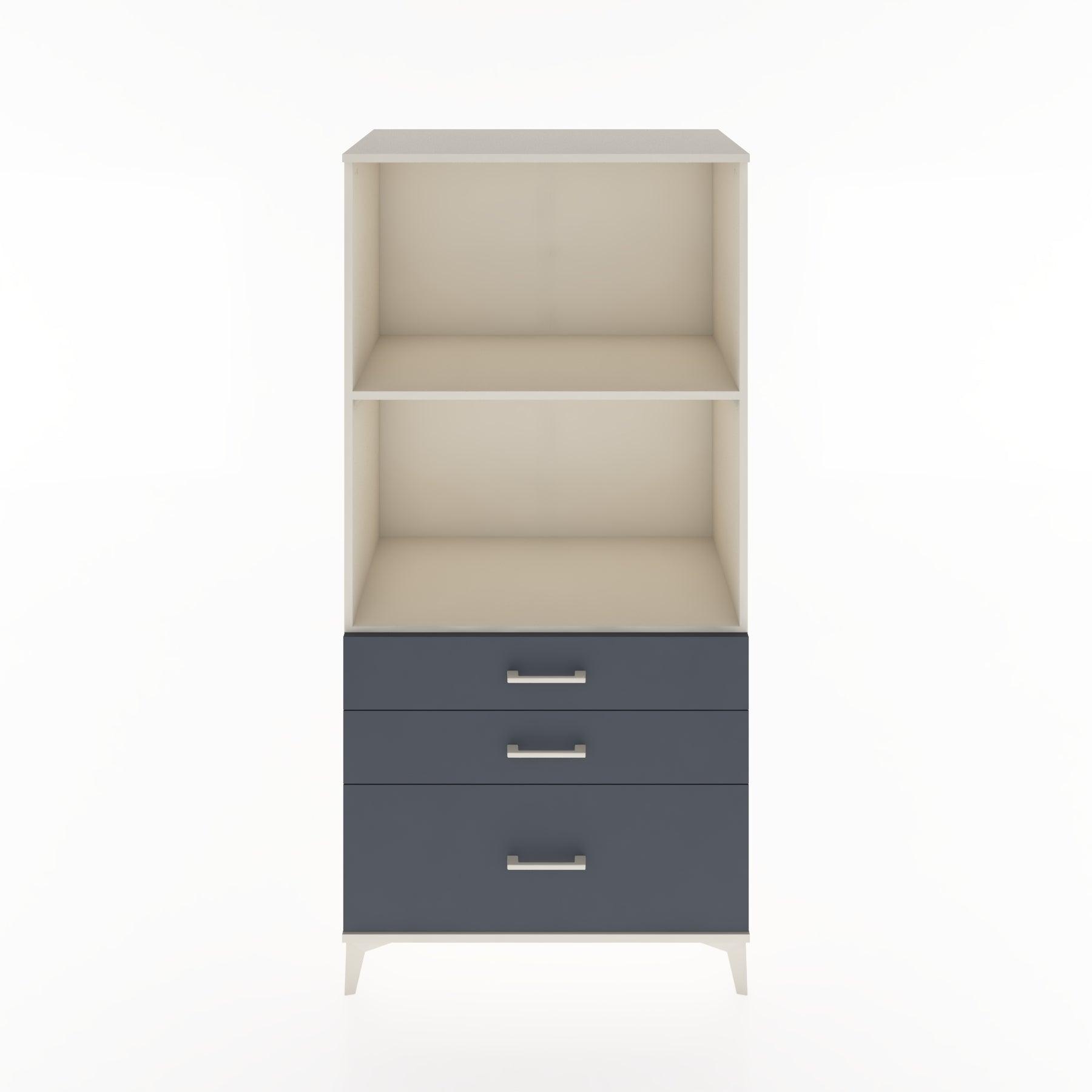 Woodntry Modular Cabinet Moonstone 88x44x170 cm with Drawers and Shelves CR42-1