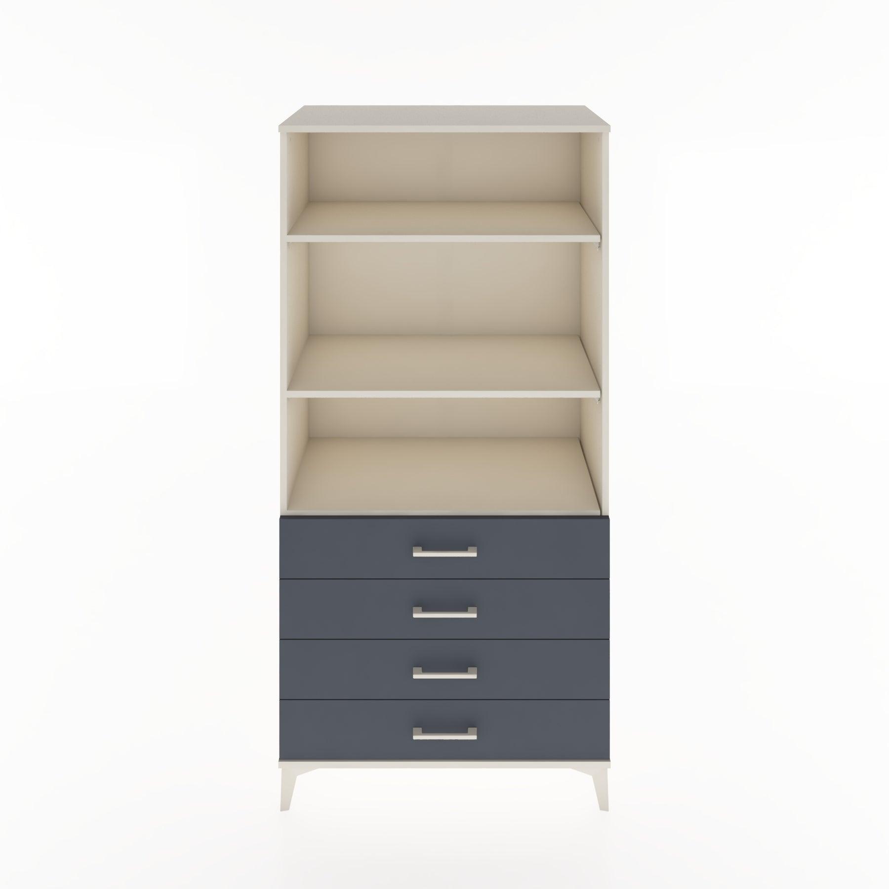Woodntry Modular Cabinet Moonstone 88x44x170 cm with Drawers and Shelves CR36-1