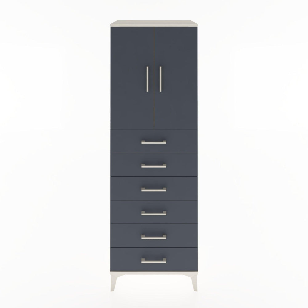 Woodntry Modular Cabinet Moonstone 60x44x170 cm with Doors and Drawers KC3-1