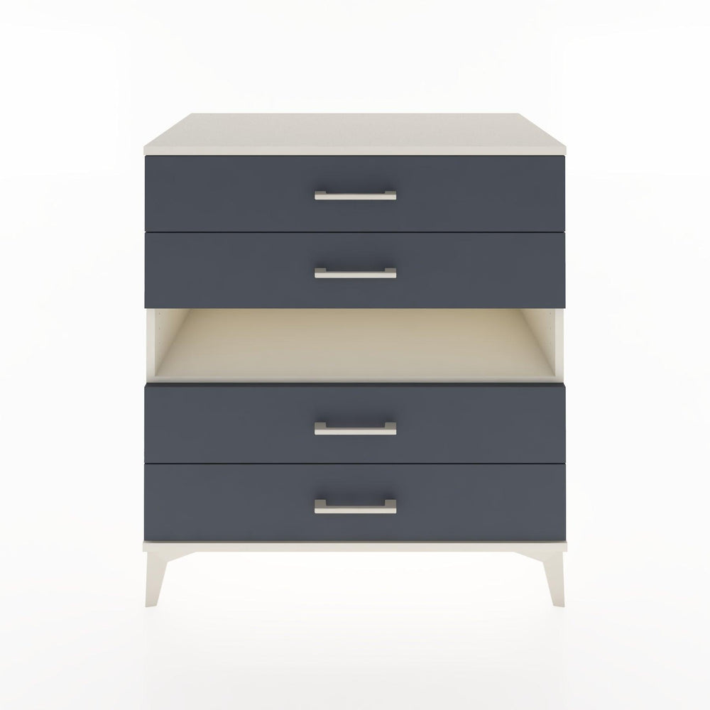 Woodntry Modüler Şifonyer Aytaşı 88x44x84 cm Çekmeceli ve Raflı CR21-1