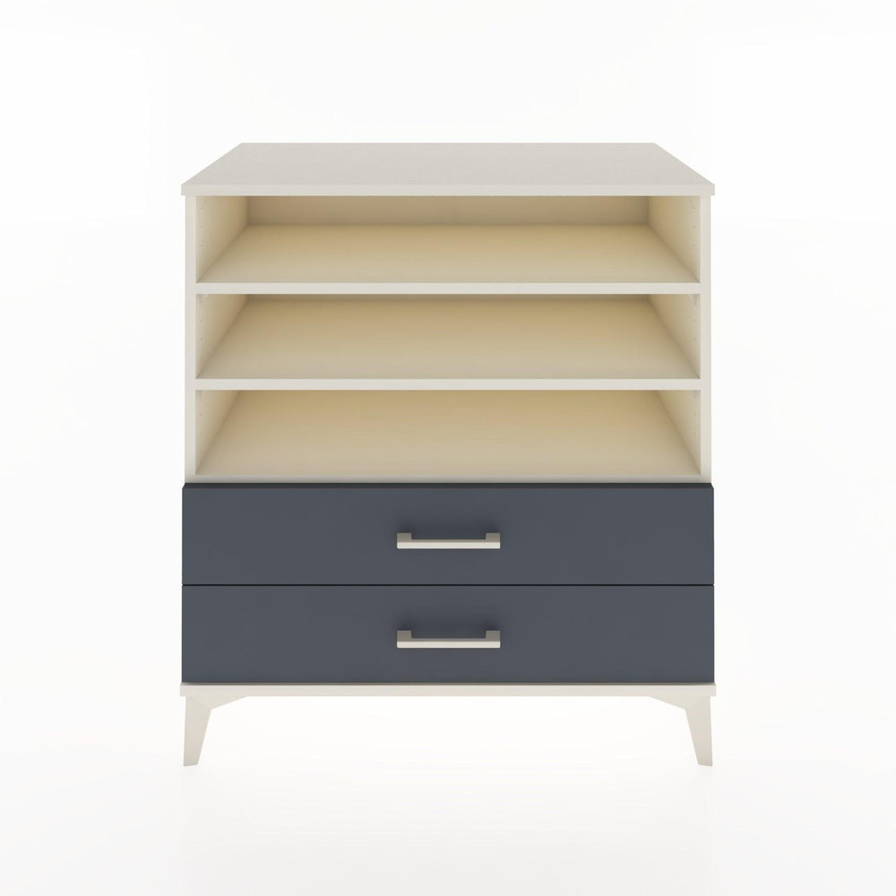 Woodntry Modular Dresser Moonstone 88x44x84 cm with Drawers and Shelves CR15-1