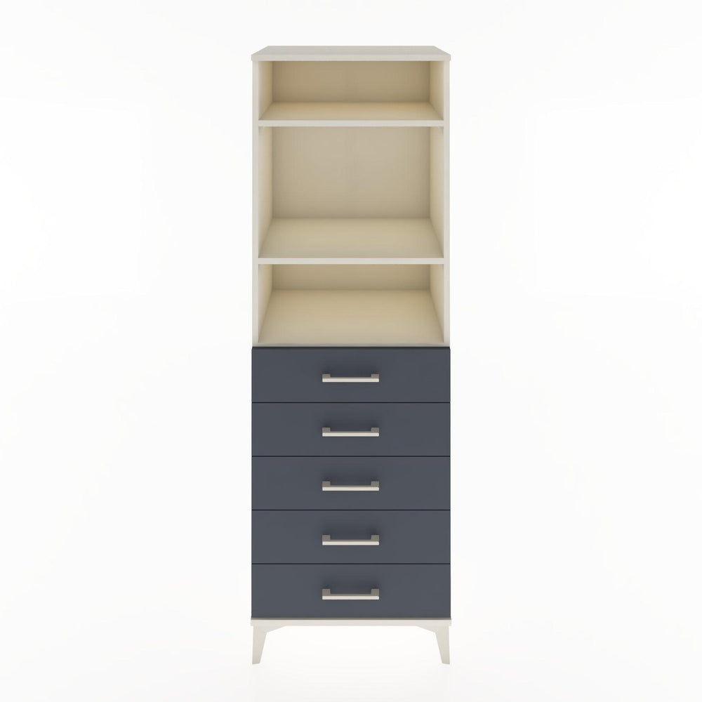 Woodntry Modular Cabinet Moonstone 60x44x170 cm with Drawers and Shelves CR35-1