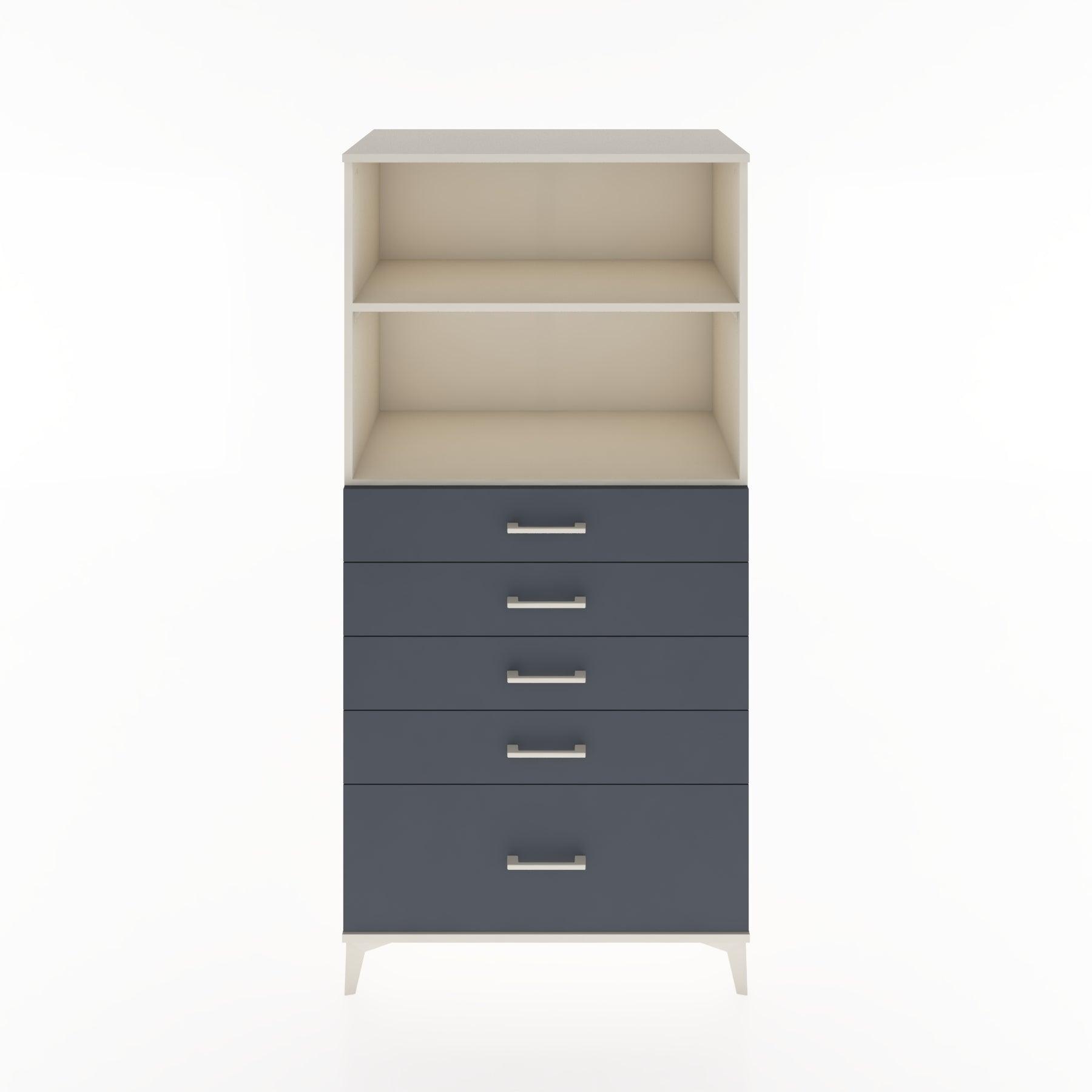 Woodntry Modular Cabinet Moonstone 88x44x170 cm with Drawers and Shelves CR40-1