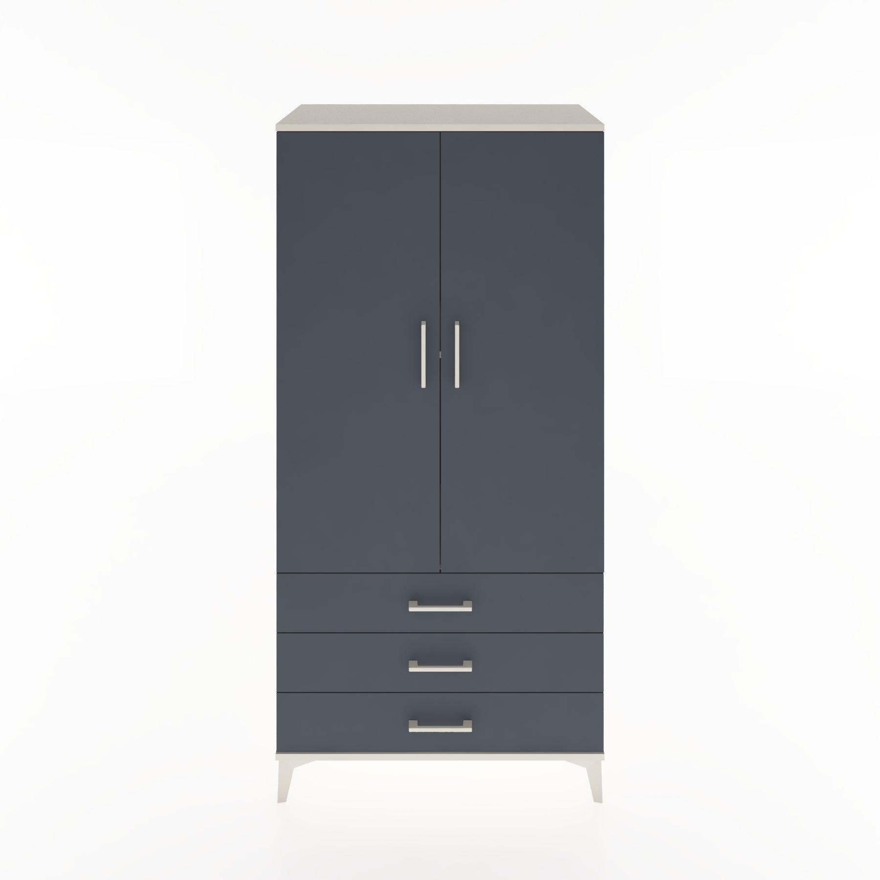Woodntry Modular Cabinet Moonstone 88x44x170 cm with Doors and Drawers KC6-1