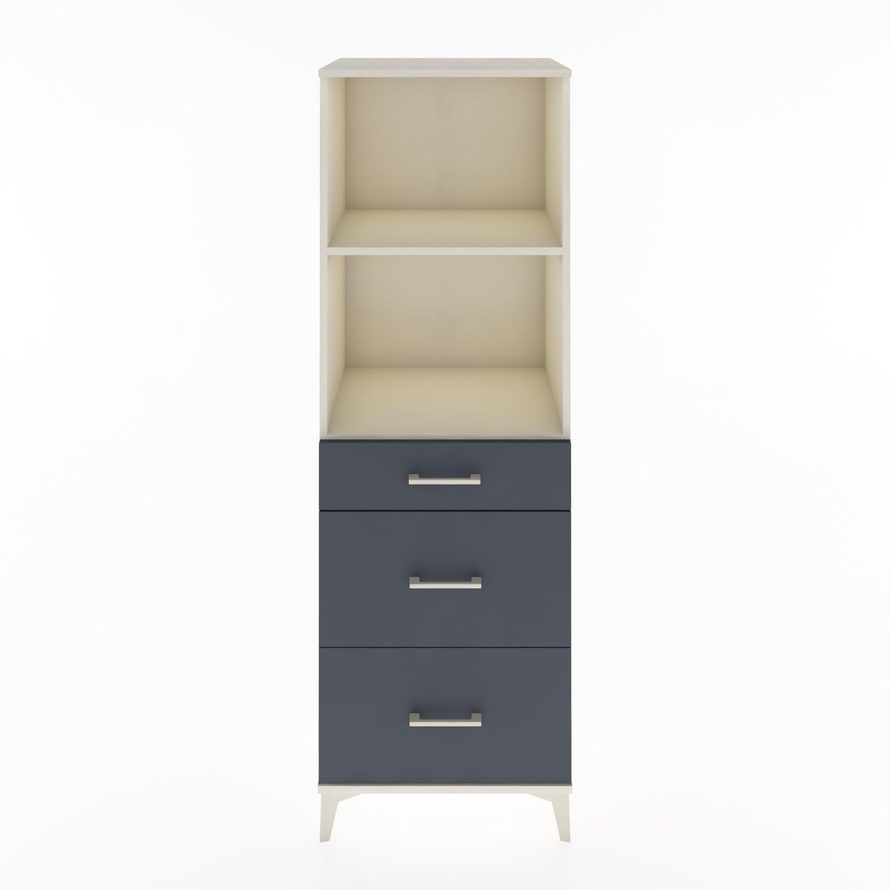 Woodntry Modüler Dolap Aytaşı 60x44x170 cm Çekmeceli ve Raflı CR47-1