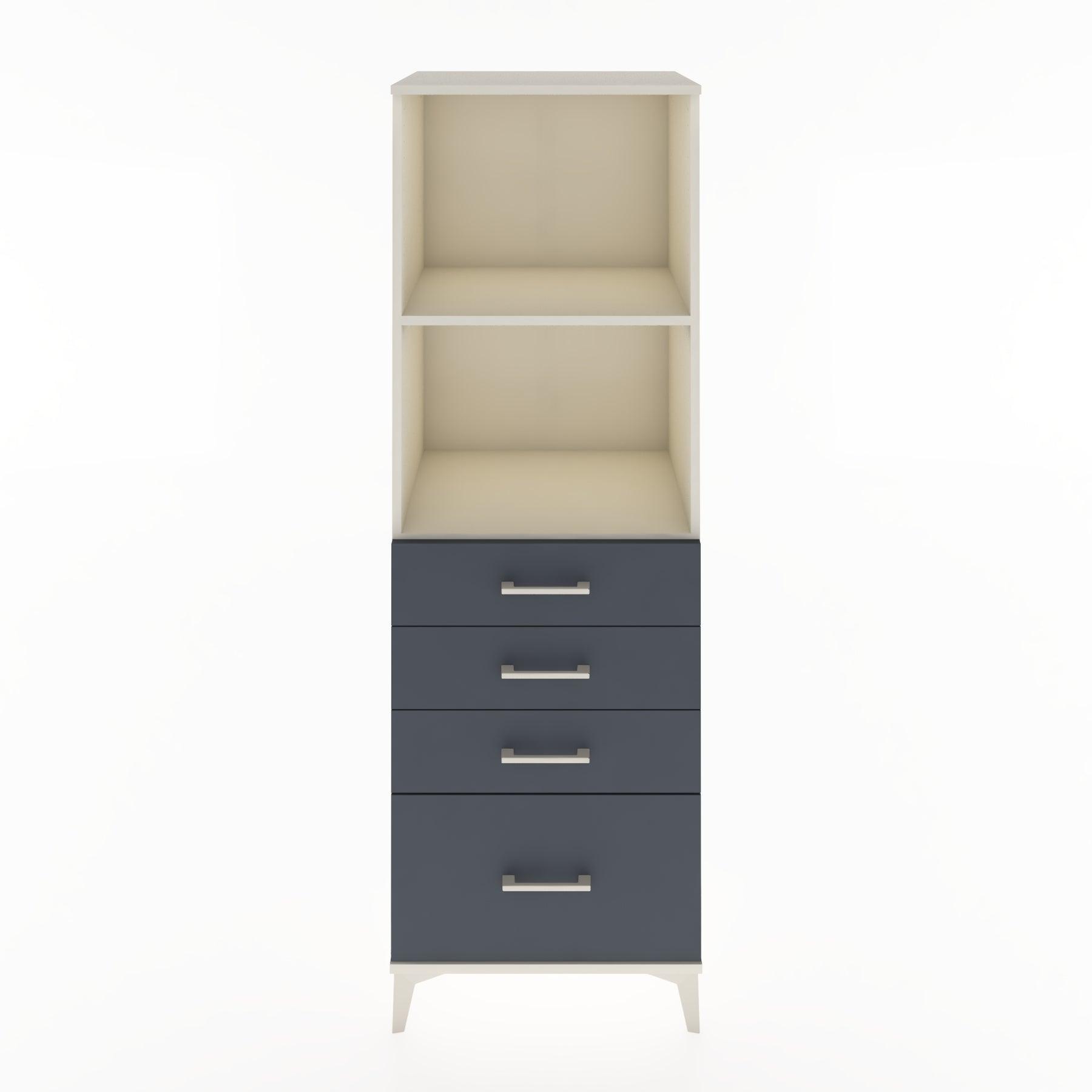 Woodntry Modular Cabinet Moonstone 60x44x170 cm with Drawers and Shelves CR41-1