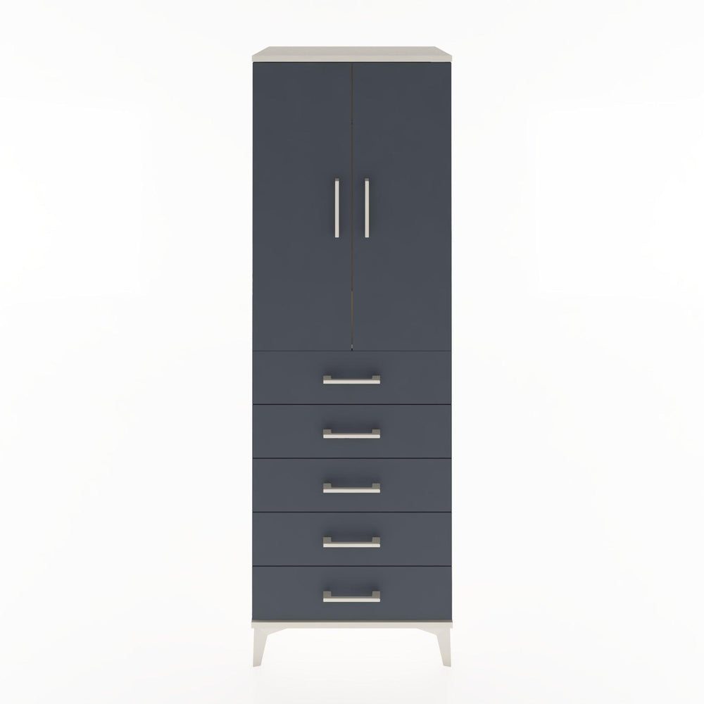Woodntry Modular Cabinet Moonstone 60x44x170 cm with Doors and Drawers KC26-1