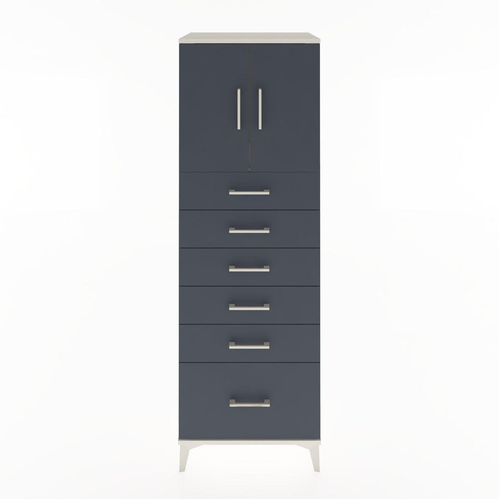 Woodntry Modular Cabinet Moonstone 60x44x170 cm with Doors and Drawers KC11-1