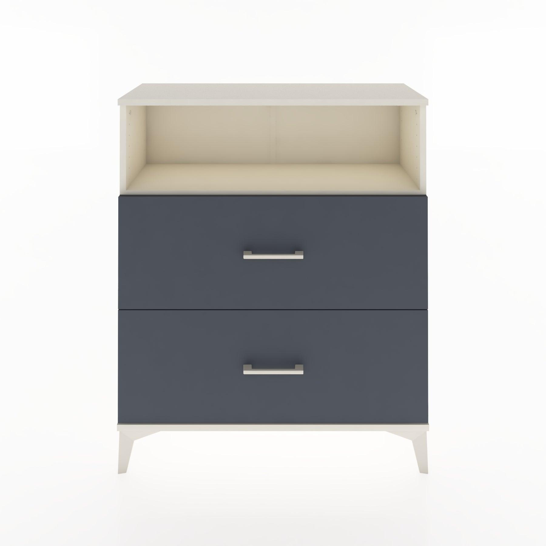 Woodntry Modular Dresser Moonstone 88x30x94 cm with Drawers and Shelves CR16-1