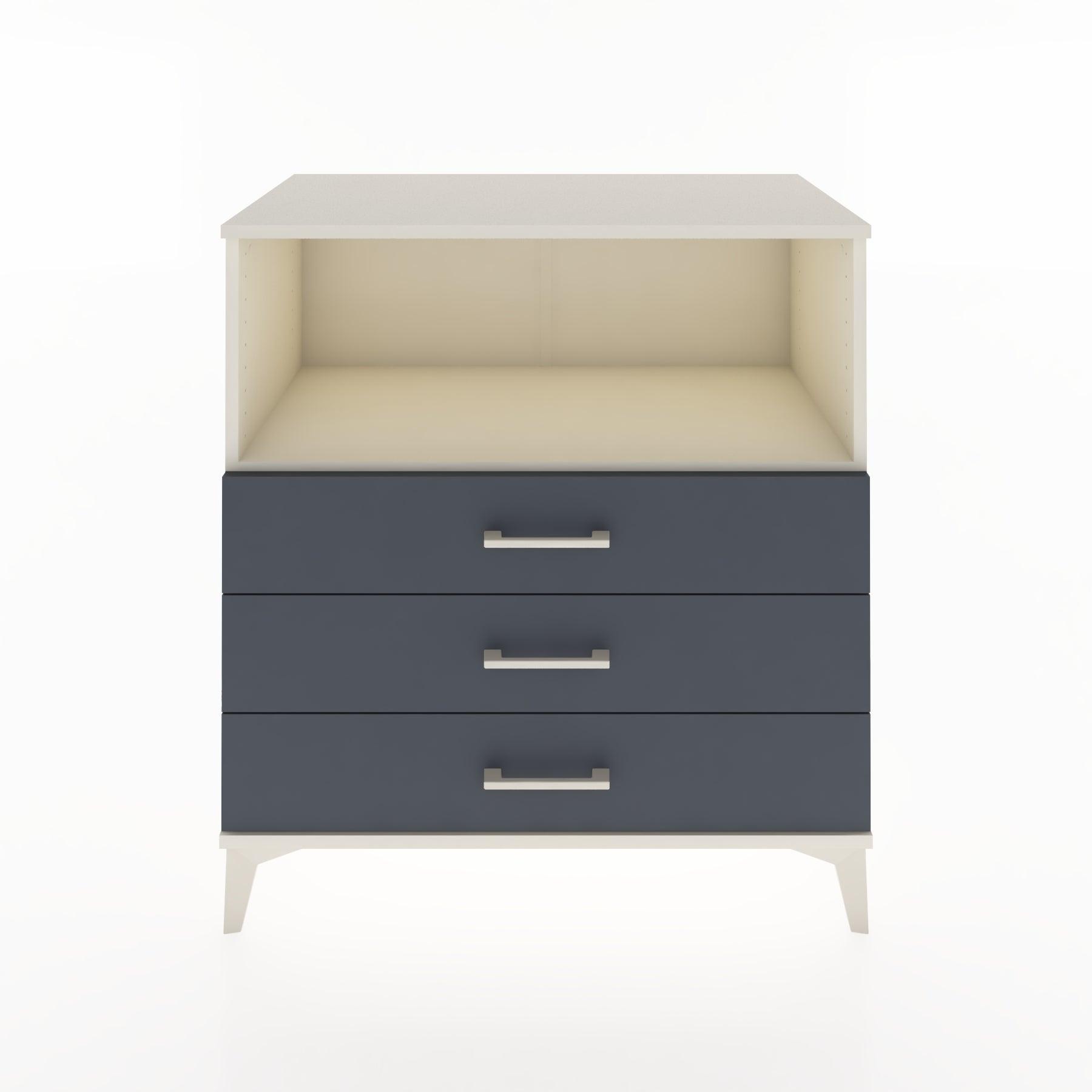 Woodntry Modüler Şifonyer Aytaşı 88x44x84 cm Çekmeceli ve Raflı CR18-1