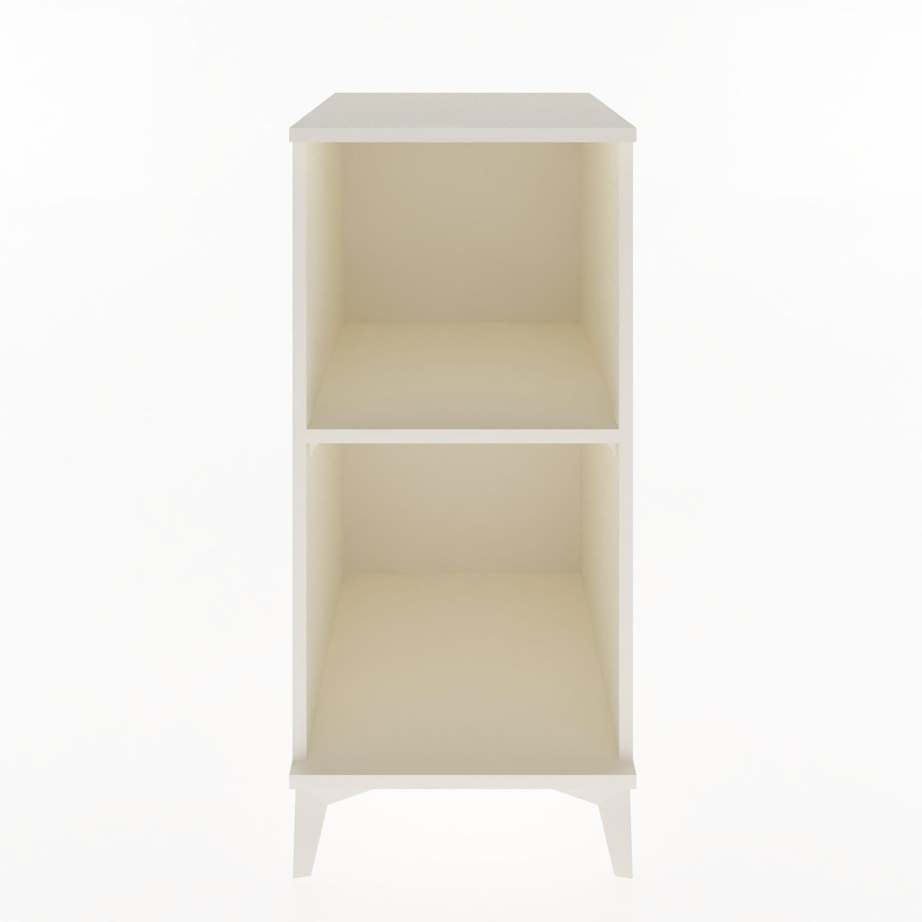 Woodntry Modular Nightstand Moonstone 44x44x84 cm with Shelf R51-1