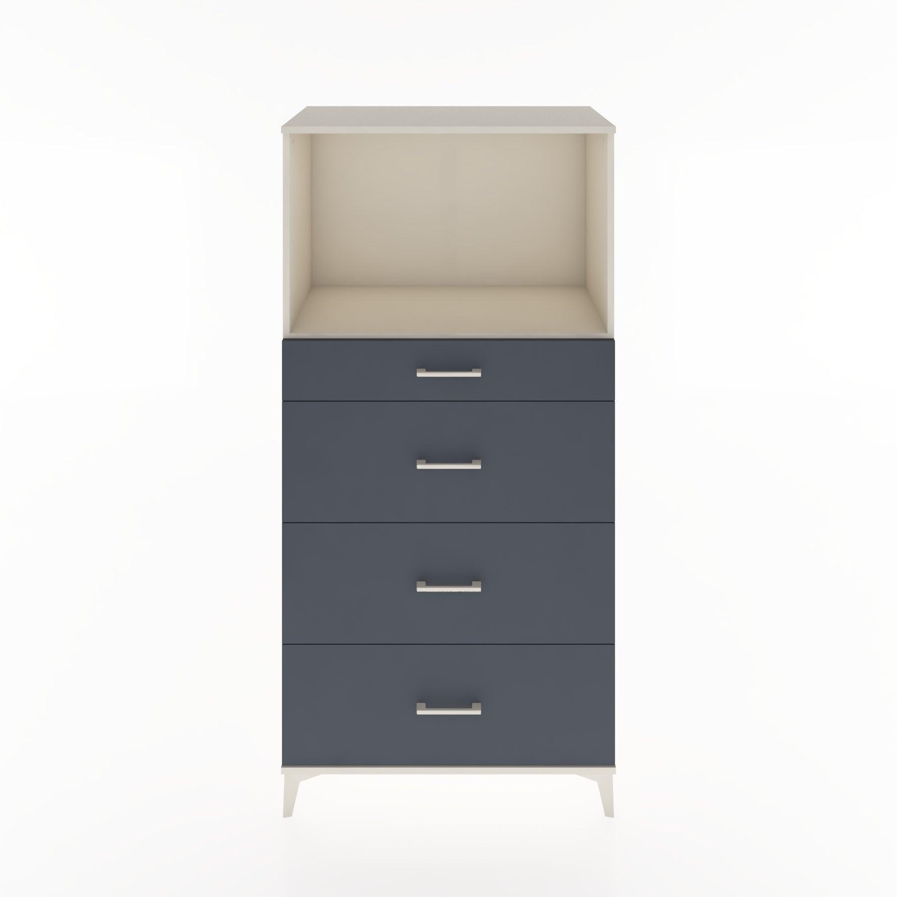 Woodntry Modular Cabinet Moonstone 88x44x170 cm with Drawers and Shelves CR51-1