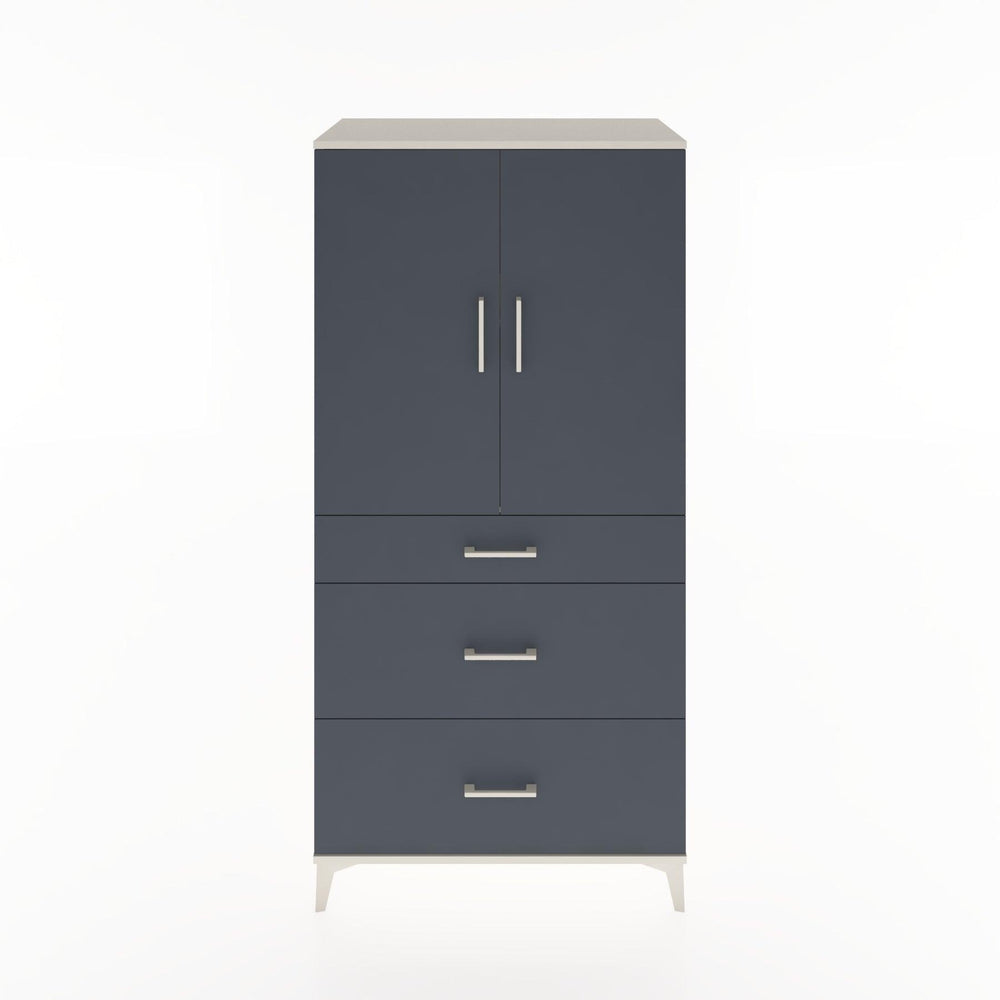 Woodntry Modüler Dolap Aytaşı 88x44x170 cm Kapaklı ve Çekmeceli KC20-1