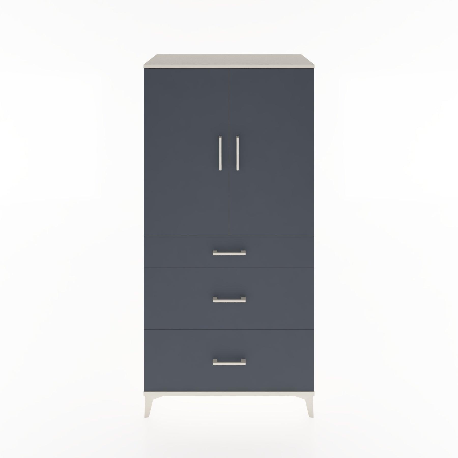 Woodntry Modular Cabinet Moonstone 88x44x170 cm with Doors and Drawers KC20-1
