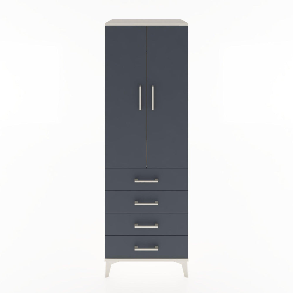 Woodntry Modular Cabinet Moonstone 60x44x170 cm with Doors and Drawers KC27-1