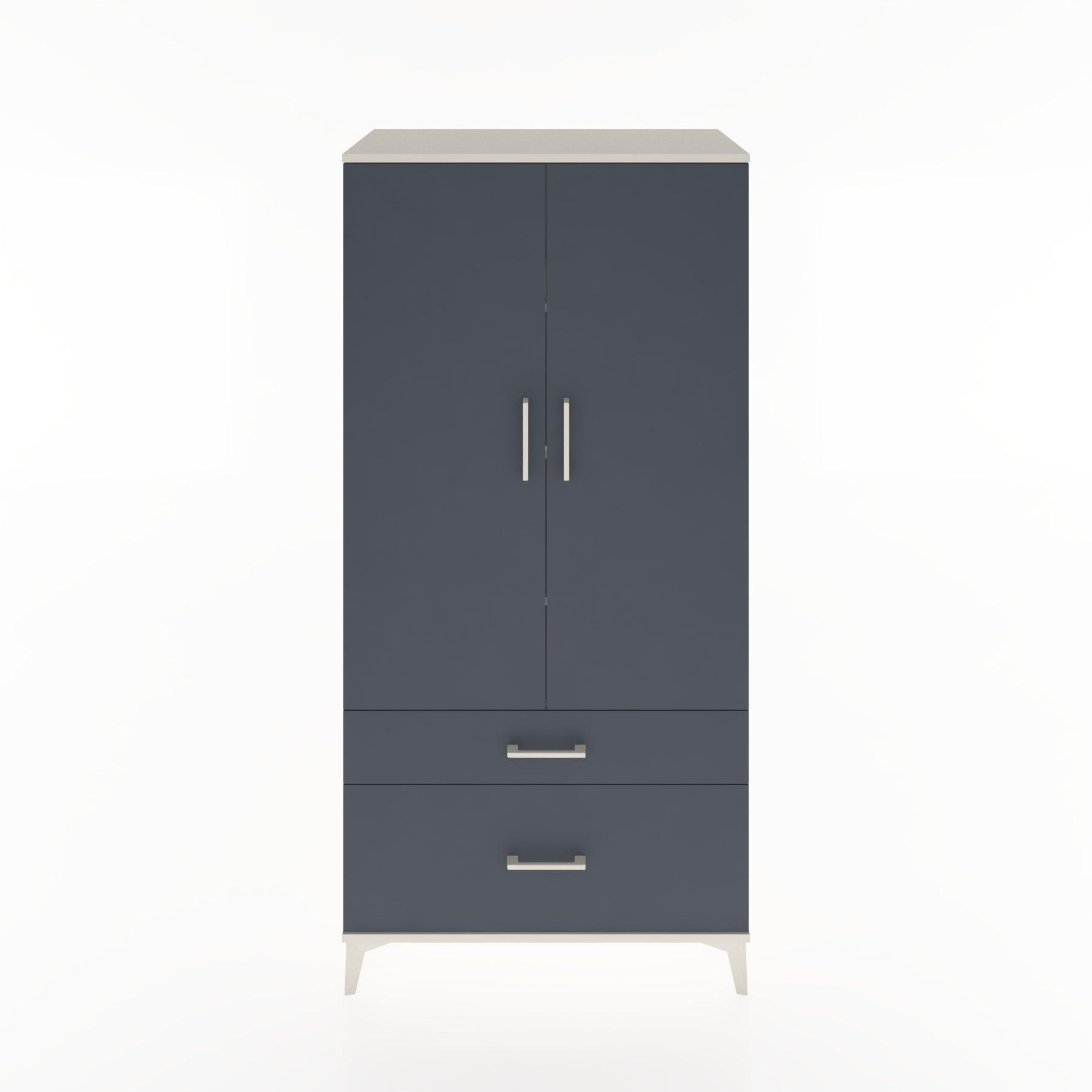 Woodntry Modular Cabinet Moonstone 88x44x170 cm with Doors and Drawers KC15-1