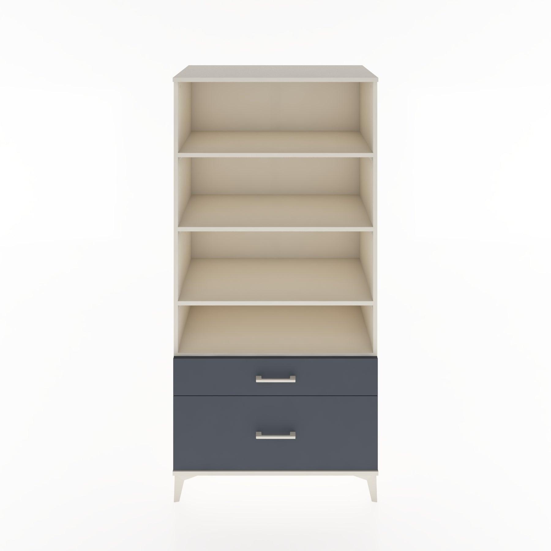 Woodntry Modular Cabinet Moonstone 88x44x170 cm with Drawers and Shelves CR43-1