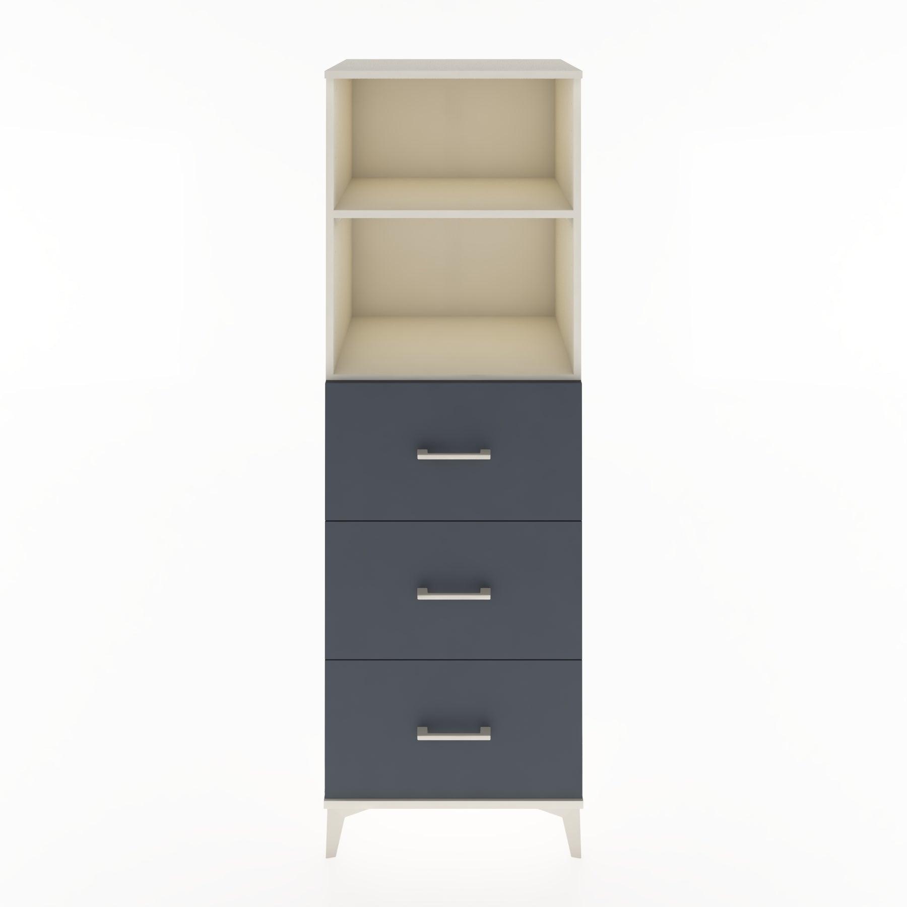 Woodntry Modüler Dolap Aytaşı 60x44x170 cm Çekmeceli ve Raflı CR51-1