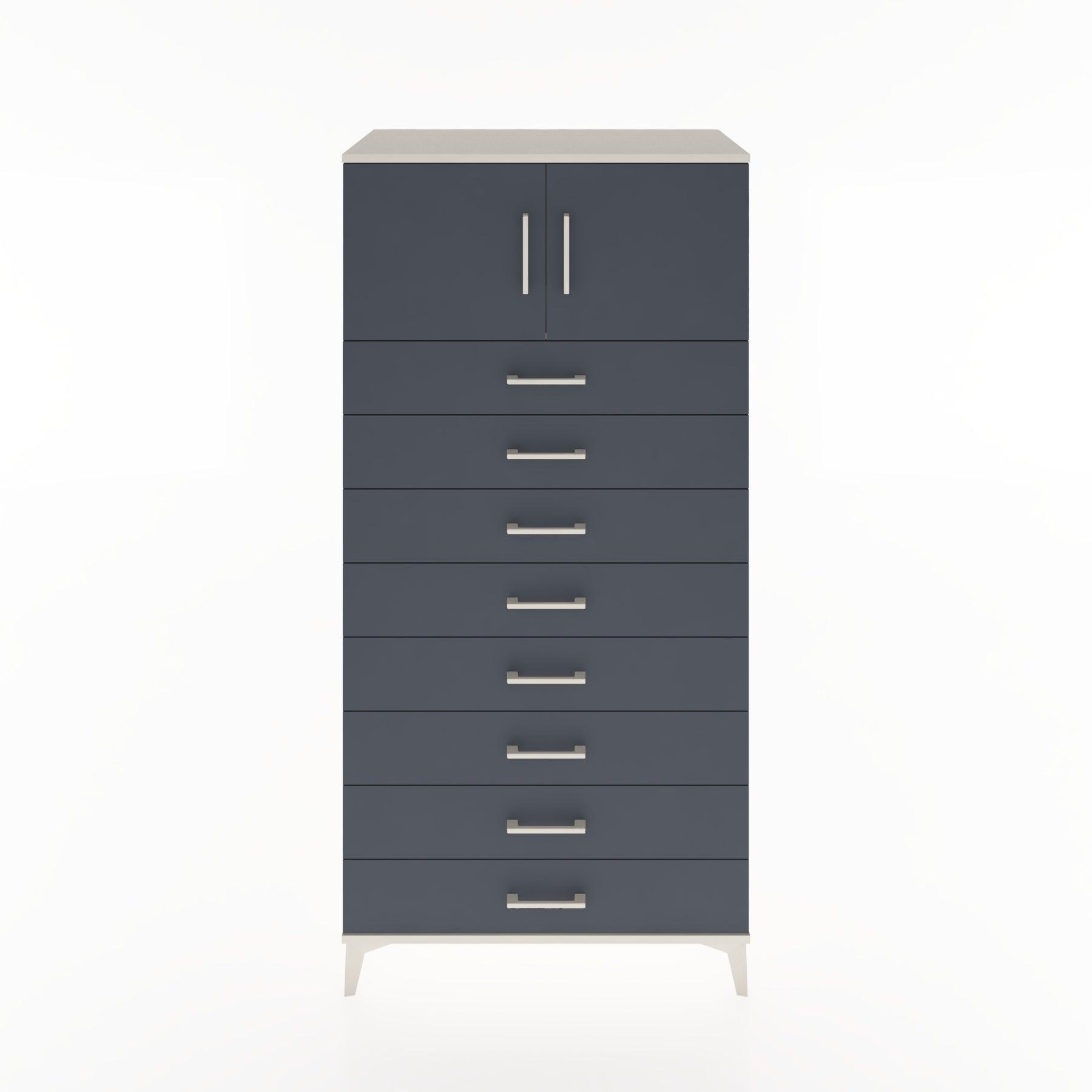 Woodntry Modular Cabinet Moonstone 88x44x170 cm with Doors and Drawers KC1-1