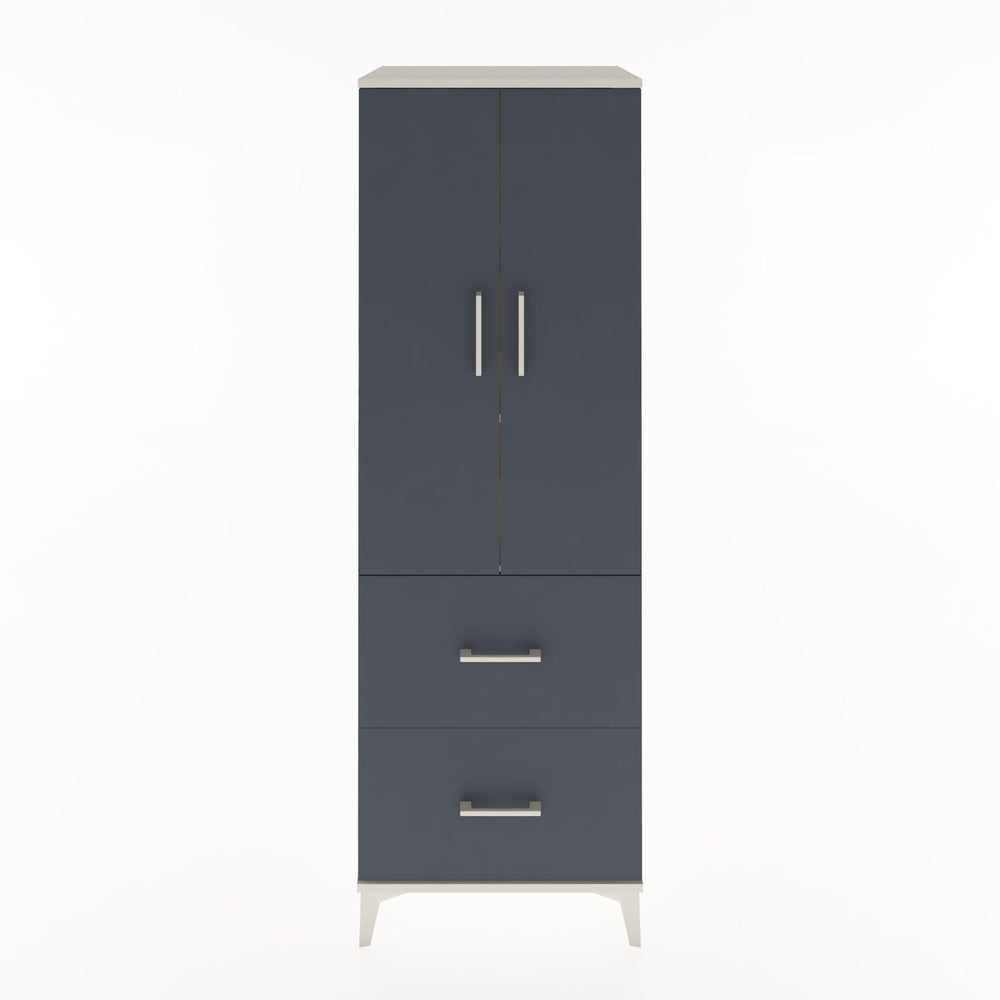 Woodntry Modular Cabinet Moonstone 60x44x170 cm with Doors and Drawers KC21-1