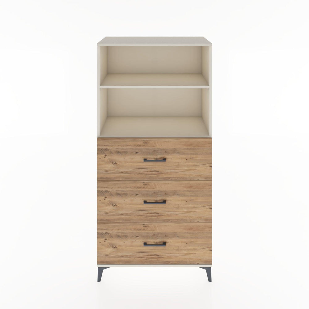 Woodntry Modular Cabinet Moonstone 88x44x170 cm with Drawers and Shelves CR52-1