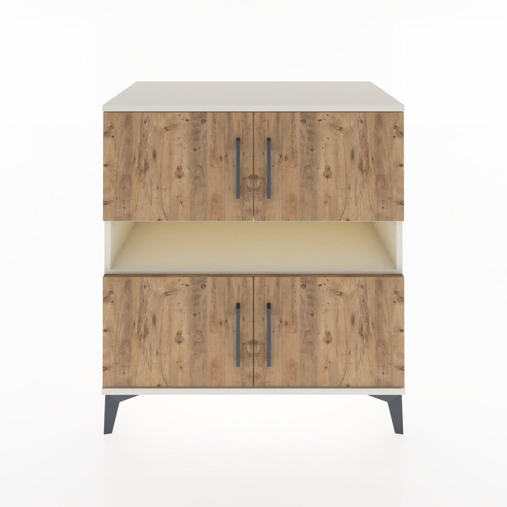 Woodntry Modüler Şifonyer Aytaşı 88x44x84 cm Kapaklı ve Raflı KR104-1