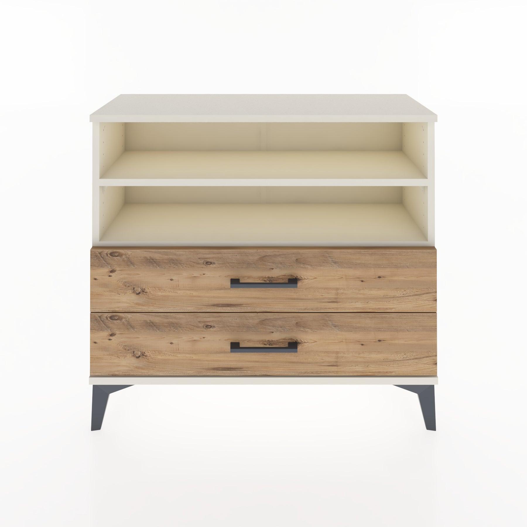 Woodntry Modüler Şifonyer İki Çekmeceli V2 88x30x68 cm Aytaşı - Woodntry