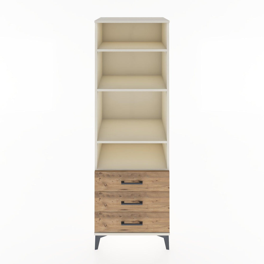 Woodntry Modüler Dolap Aytaşı 60x44x170 cm Çekmeceli ve Raflı CR37-1