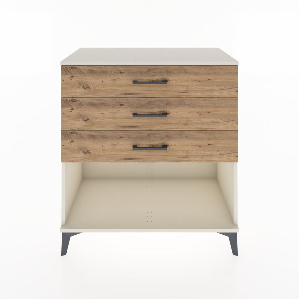 Woodntry Modular Dresser Moonstone 88x44x84 cm with Drawers and Shelves CR11-1