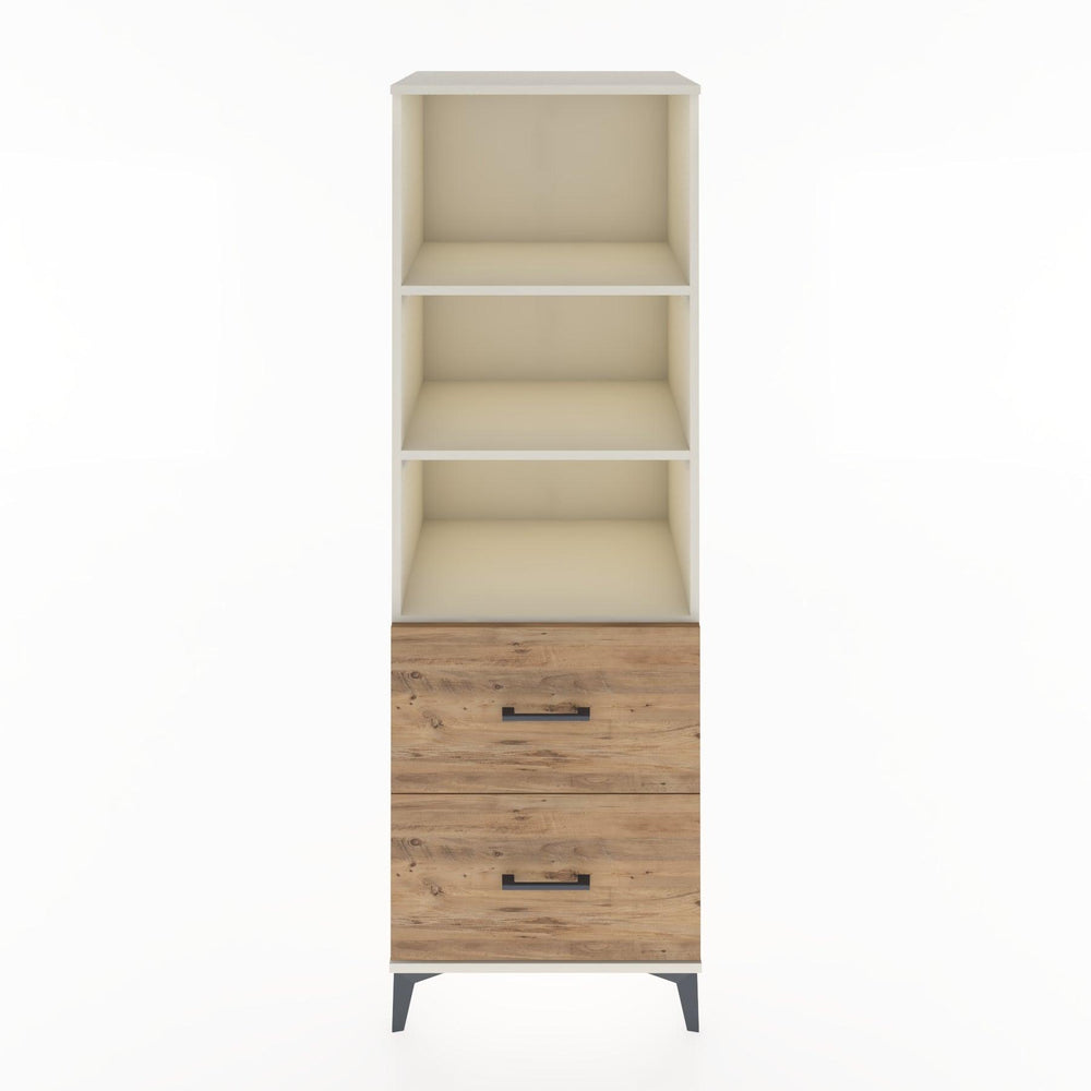 Woodntry Modular Cabinet Moonstone 60x44x170 cm with Drawers and Shelves CR48-1