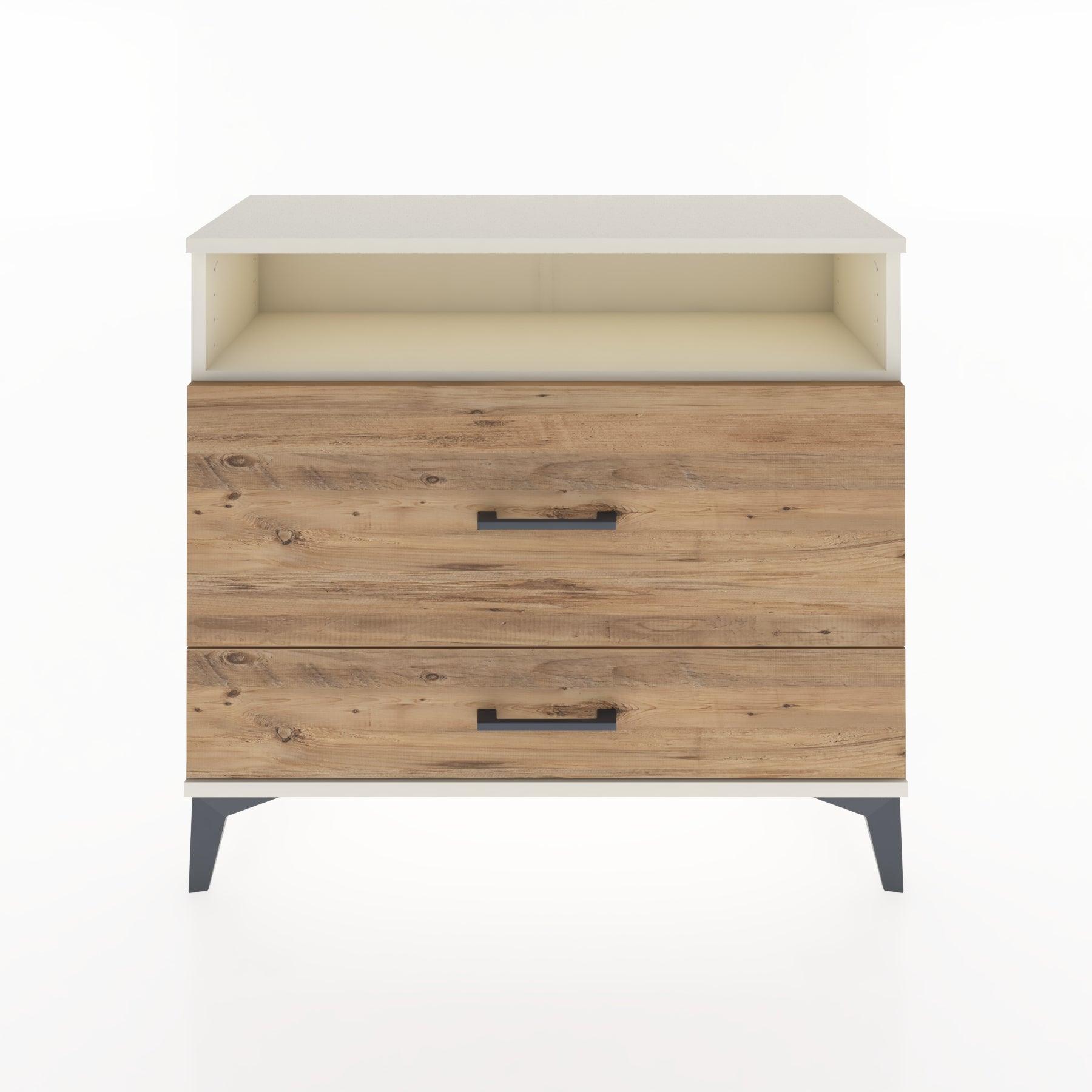 Woodntry Modüler Şifonyer İki Çekmeceli V7 88x30x68 cm Aytaşı - Woodntry