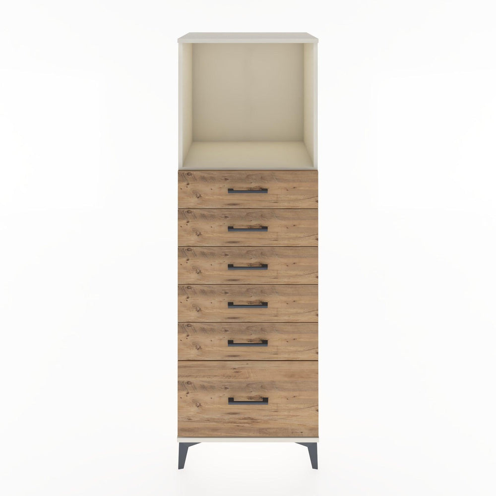Woodntry Modular Cabinet Moonstone 60x44x170 cm with Drawers and Shelves CR39-1