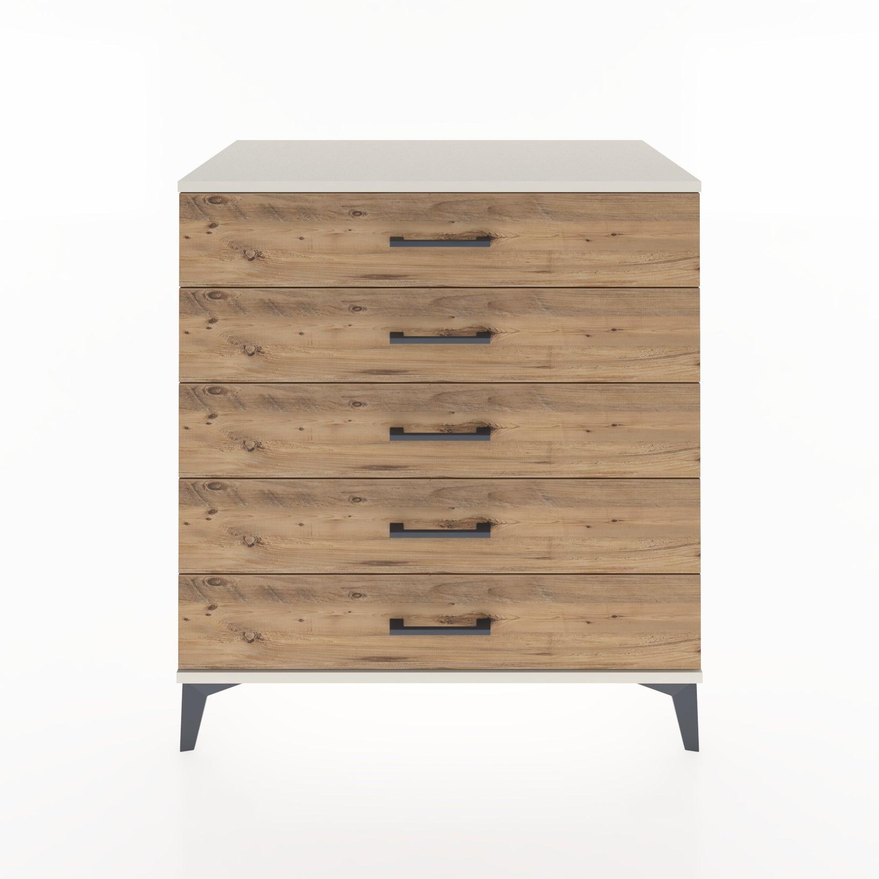 Woodntry Modüler Şifonyer Aytaşı 88x44x84 cm Çekmeceli C9-1