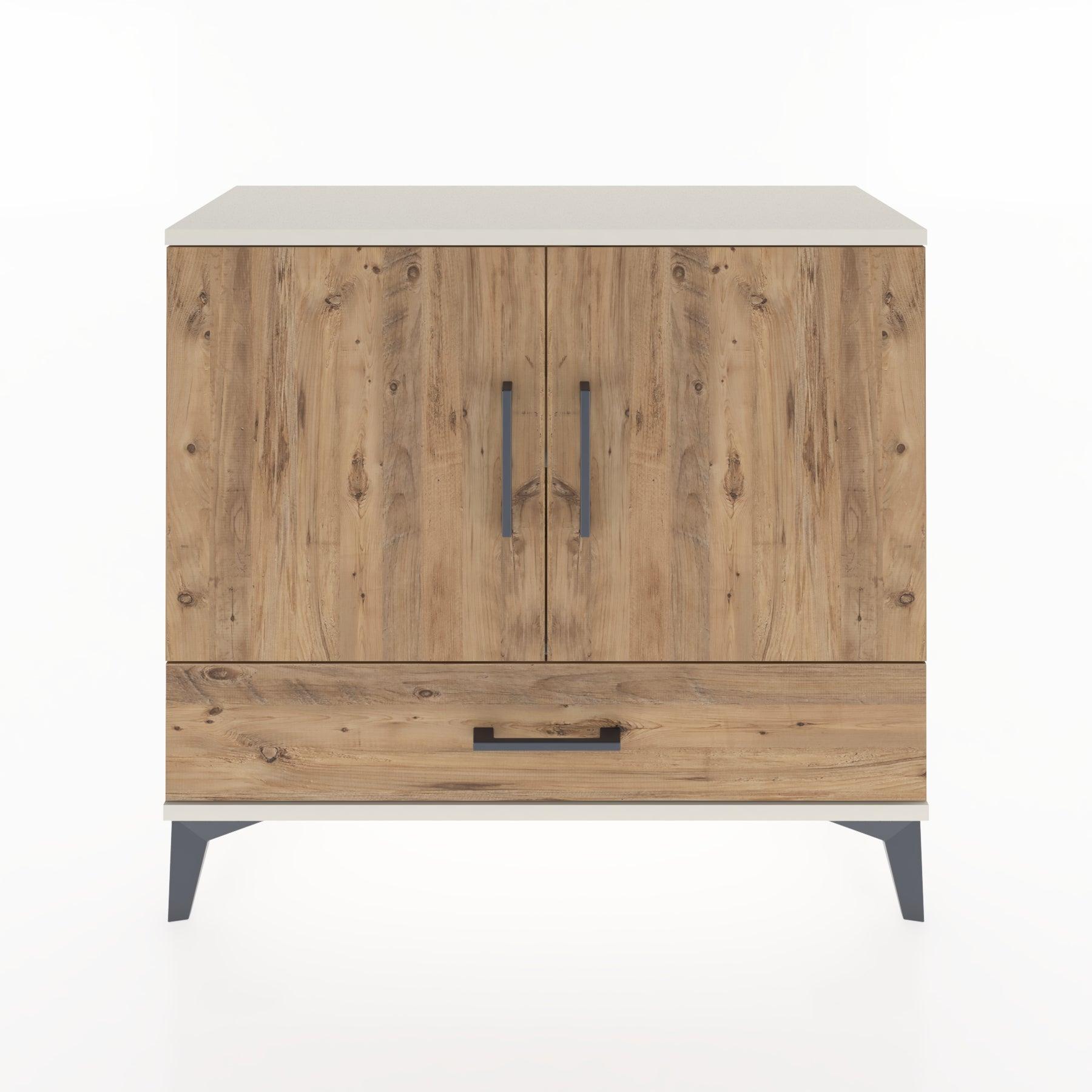 Woodntry Modüler Şifonyer Kapak ve Çekmeceli V1 88x30x68 cm Aytaşı - Woodntry
