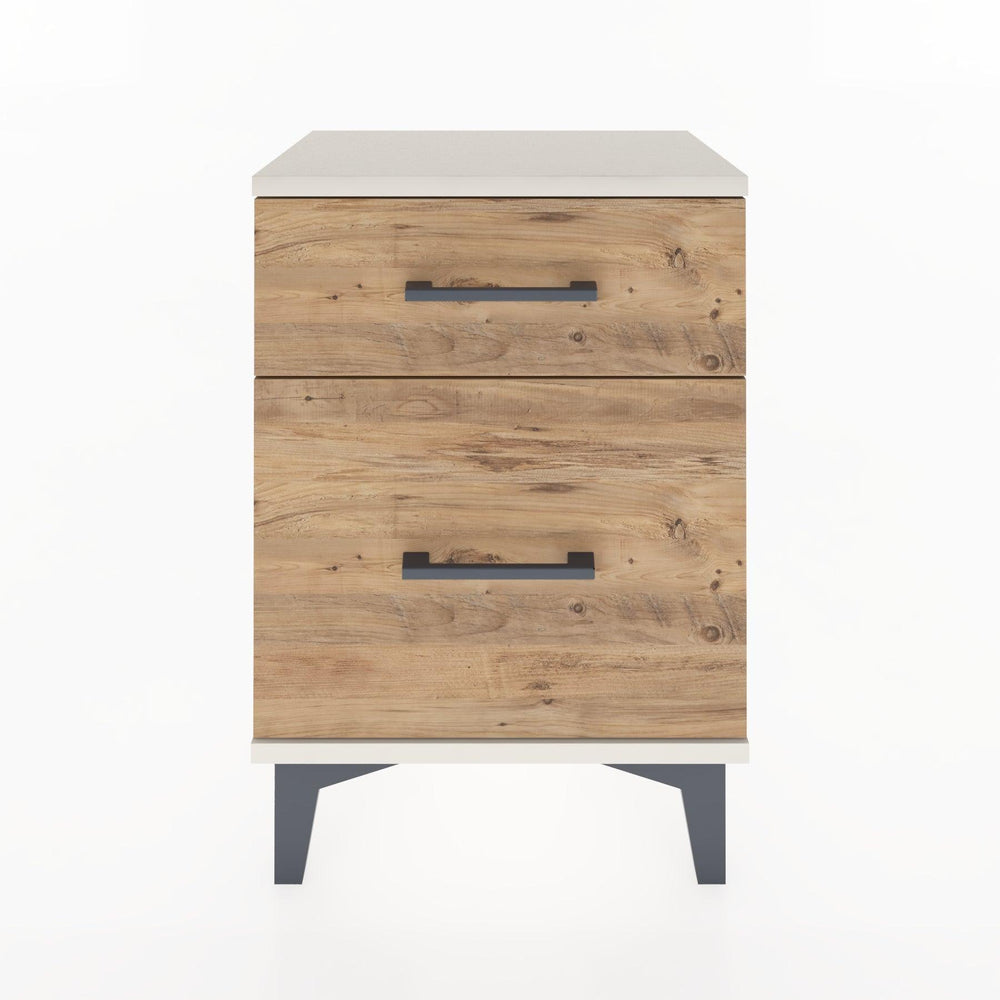 Woodntry Modüler Komodin Küçük ve Büyük Çekmece 44x30x52 cm Aytaşı - Woodntry