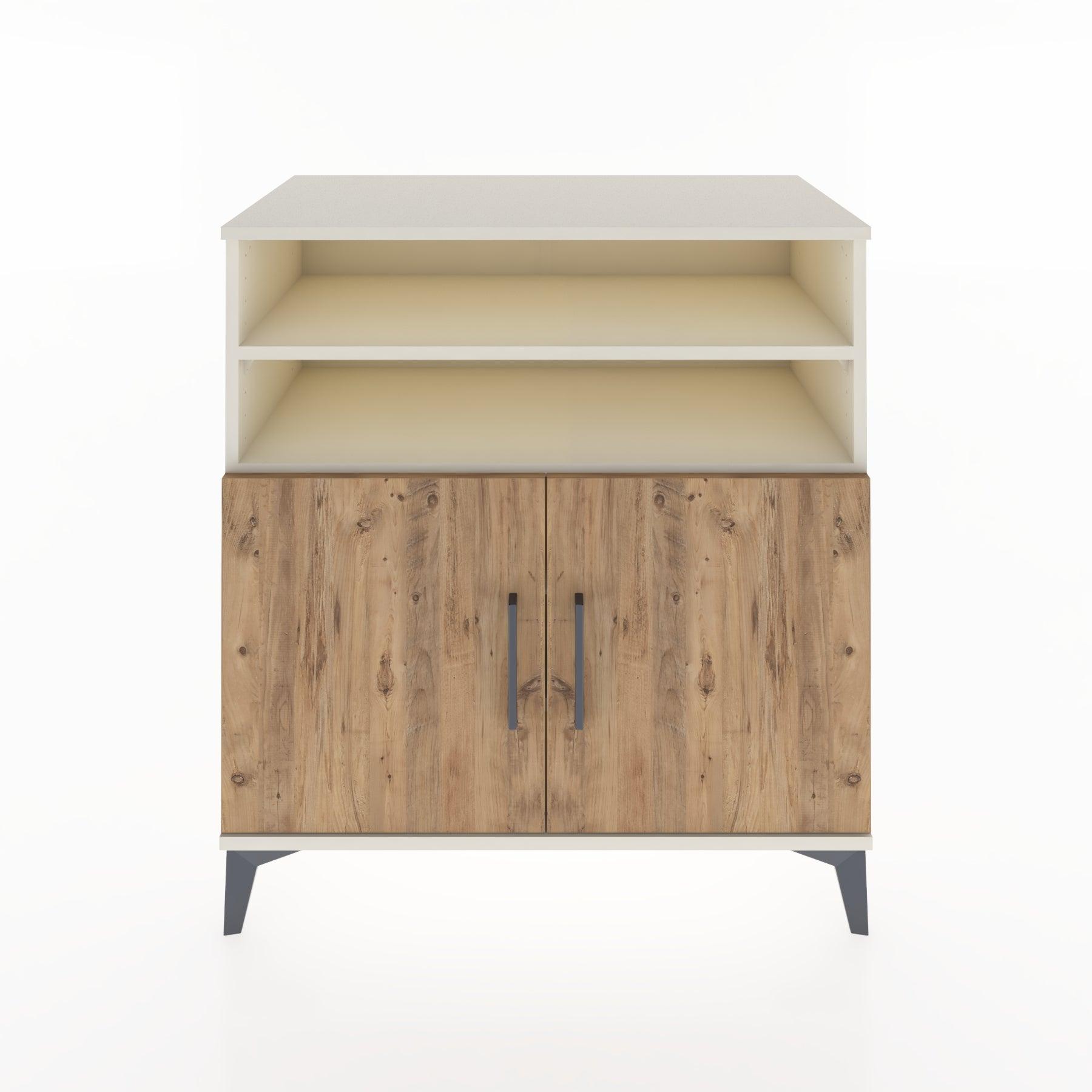 Woodntry Modular Dresser Moonstone 88x44x84 cm with Cover and Shelf KR37-1