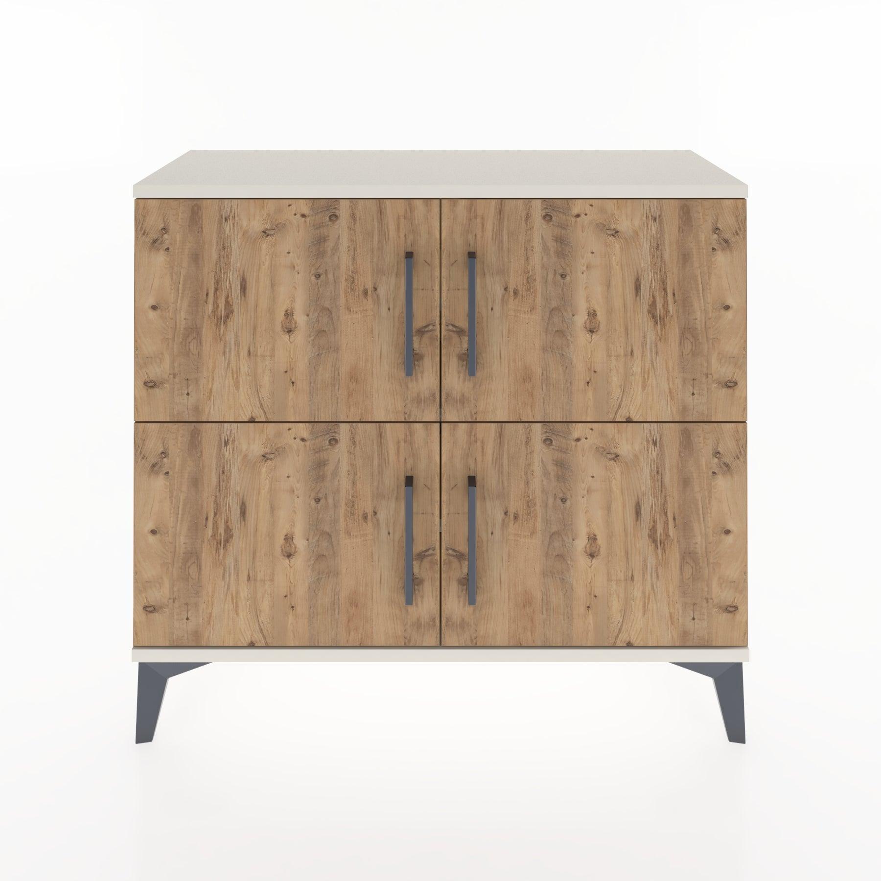 Woodntry Modüler Şifonyer Dört Kapaklı 88x30x68 cm Aytaşı - Woodntry