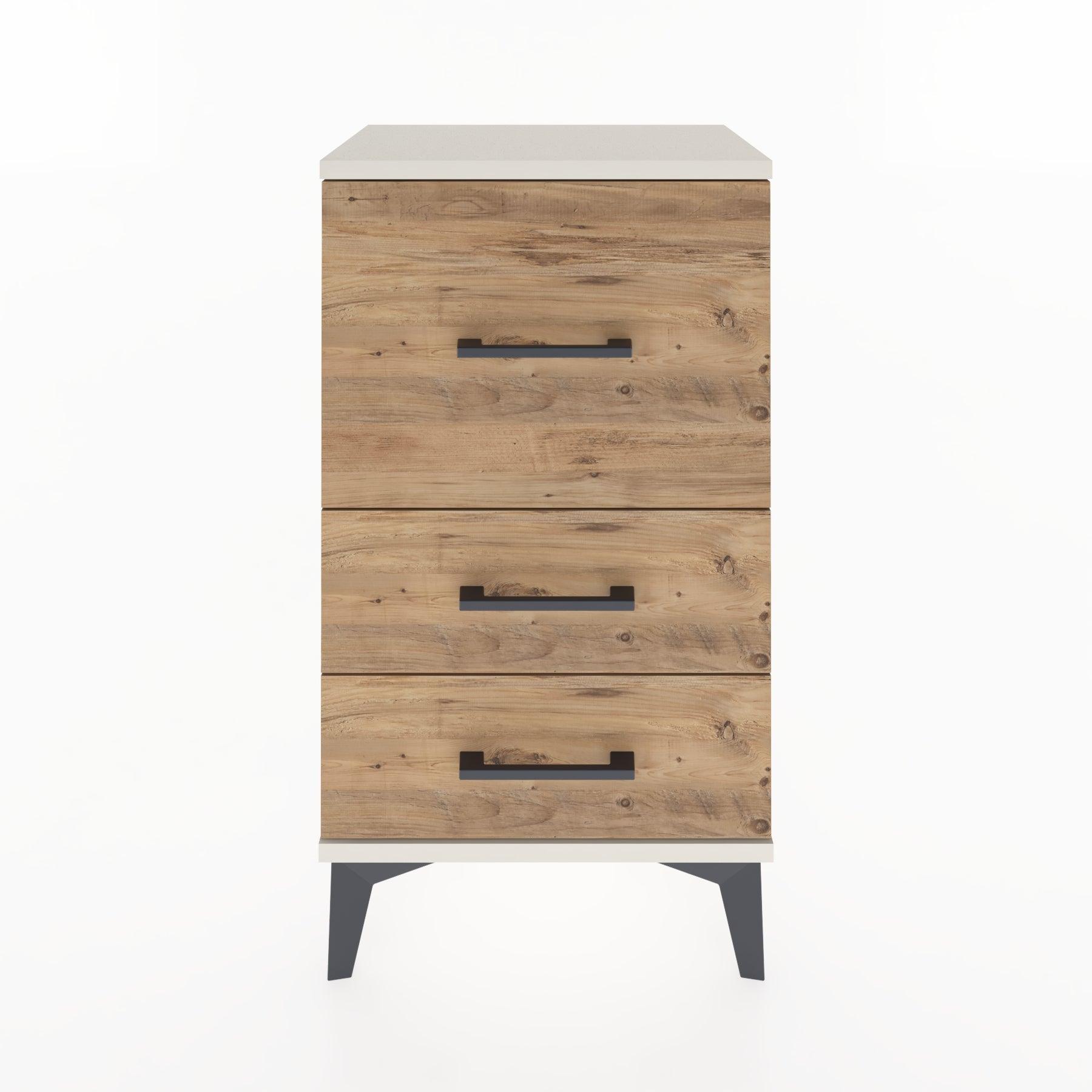 Woodntry Modüler Komodin Üç Çekmeceli V1 44x30x68 cm Aytaşı - Woodntry