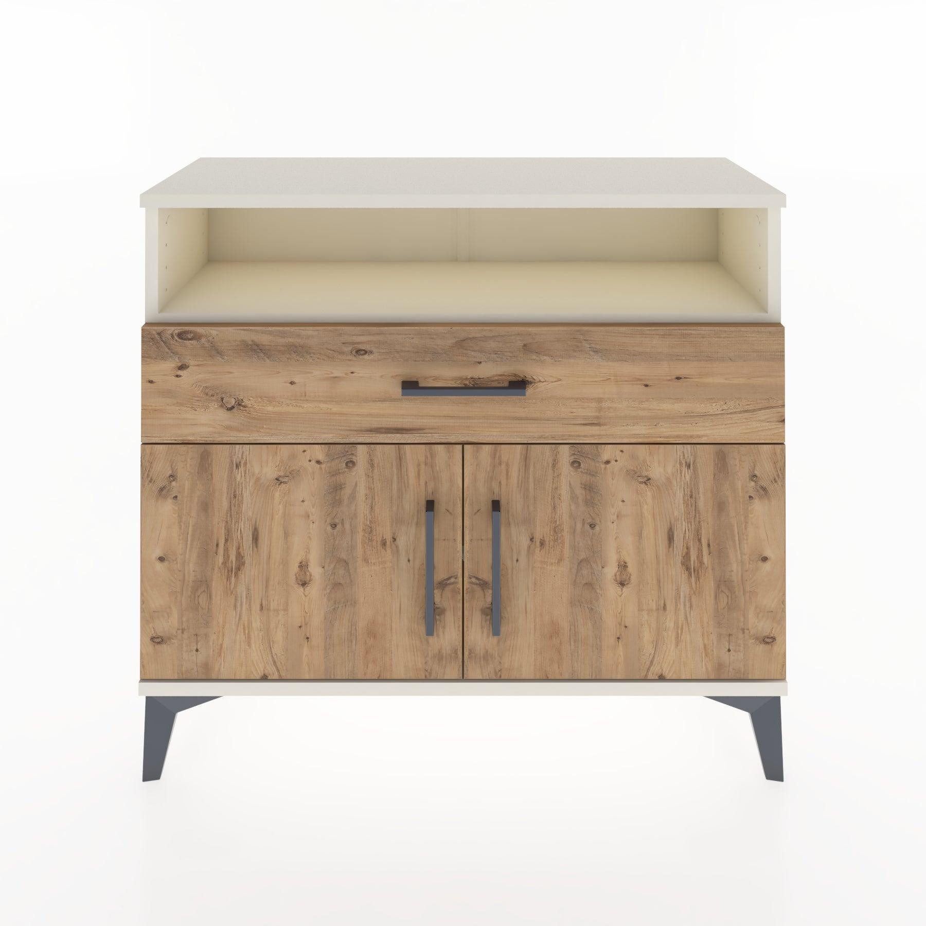 Woodntry Modüler Şifonyer Kapak Raf Çekmeceli 88x30x68 cm Aytaşı - Woodntry