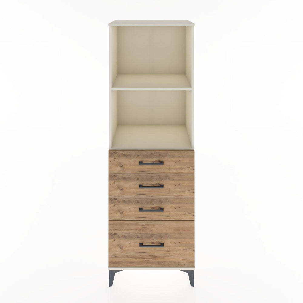 Woodntry Modular Cabinet Moonstone 60x44x170 cm with Drawers and Shelves CR41-1