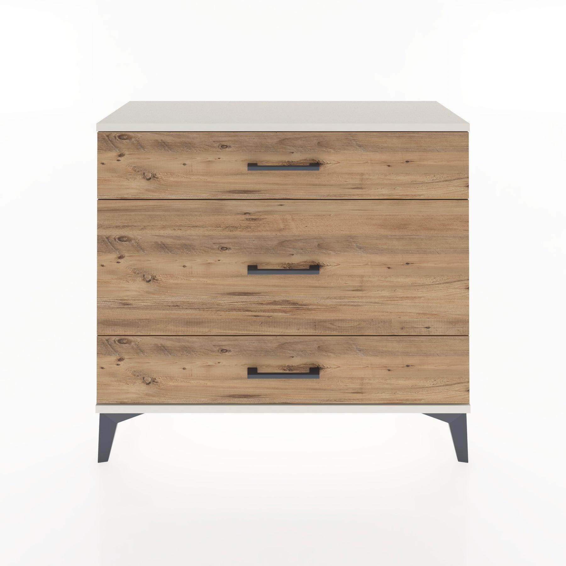 Woodntry Modüler Şifonyer Üç Çekmeceli V5 88x30x68 cm Aytaşı - Woodntry