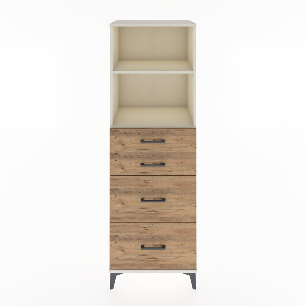 Woodntry Modular Cabinet Moonstone 60x44x170 cm with Drawers and Shelves CR46-1
