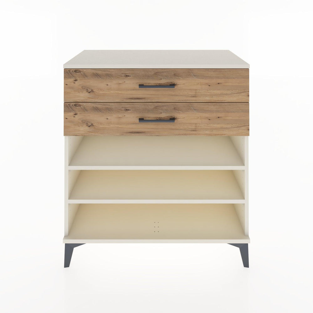 Woodntry Modular Dresser Moonstone 88x44x84 cm with Drawers and Shelves CR13-1