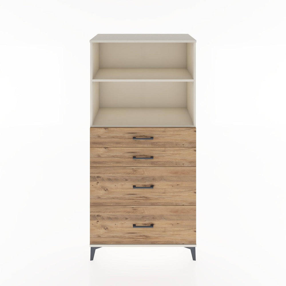 Woodntry Modular Cabinet Moonstone 88x44x170 cm with Drawers and Shelves CR47-1