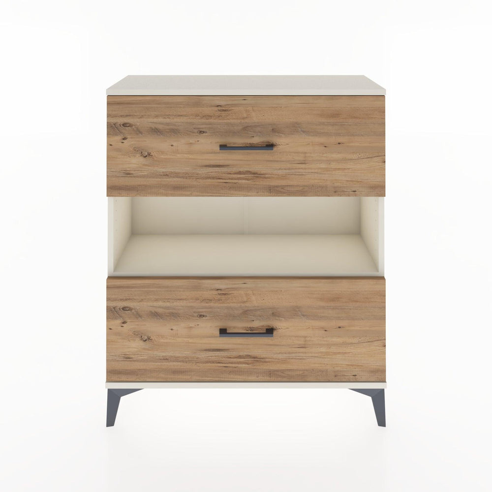 Woodntry Modüler Şifonyer Aytaşı 88x30x94 cm Çekmeceli ve Raflı CR17-1