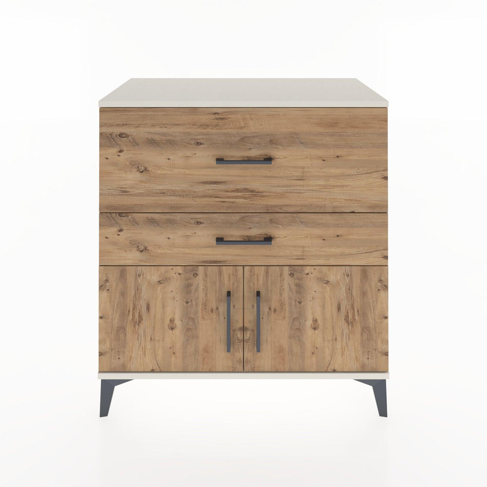 Woodntry Modüler Şifonyer Aytaşı 88x44x84 cm Kapaklı ve Çekmeceli KC105-1