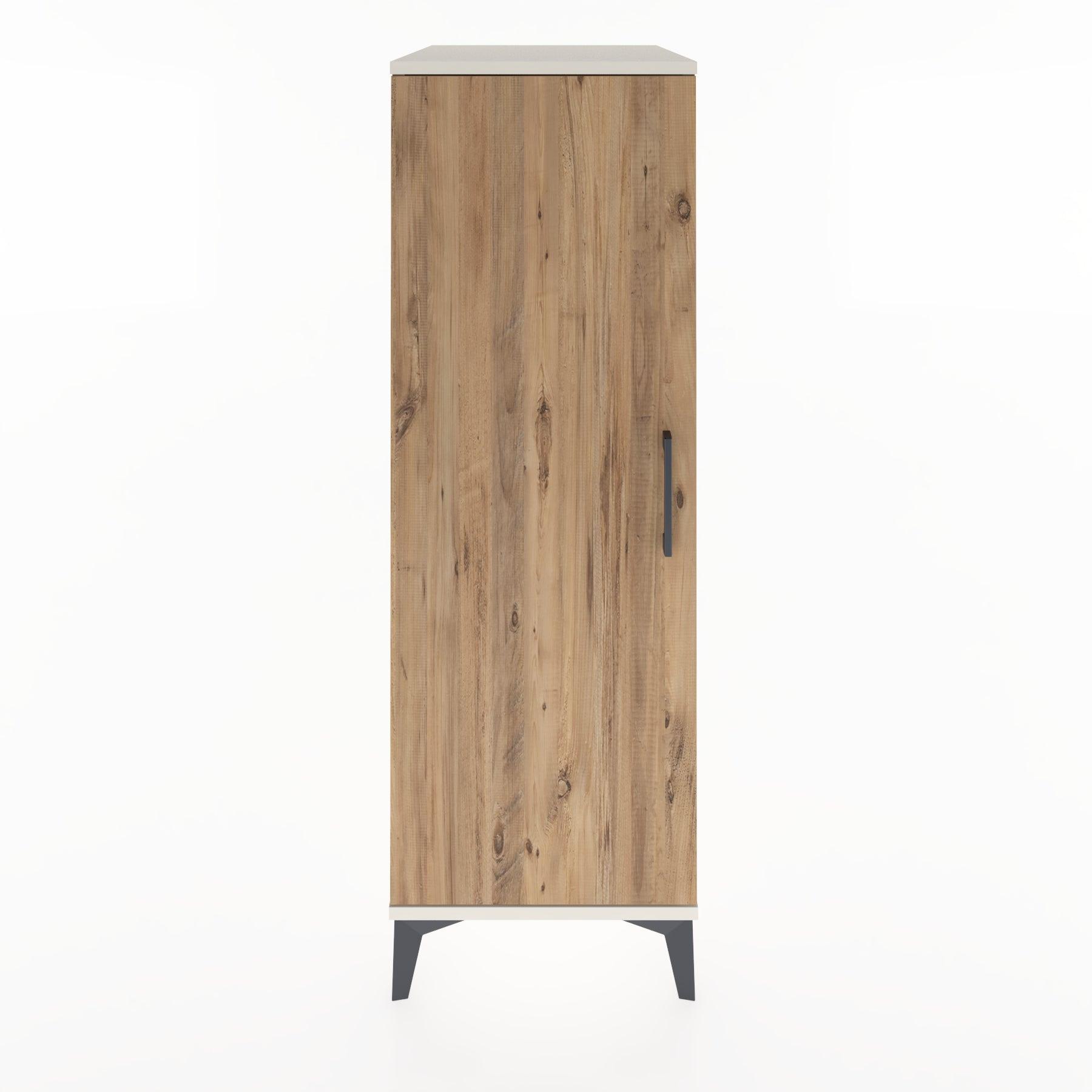 Woodntry Modular Cabinet Moonstone 44x30x122 cm with Cover K1-1