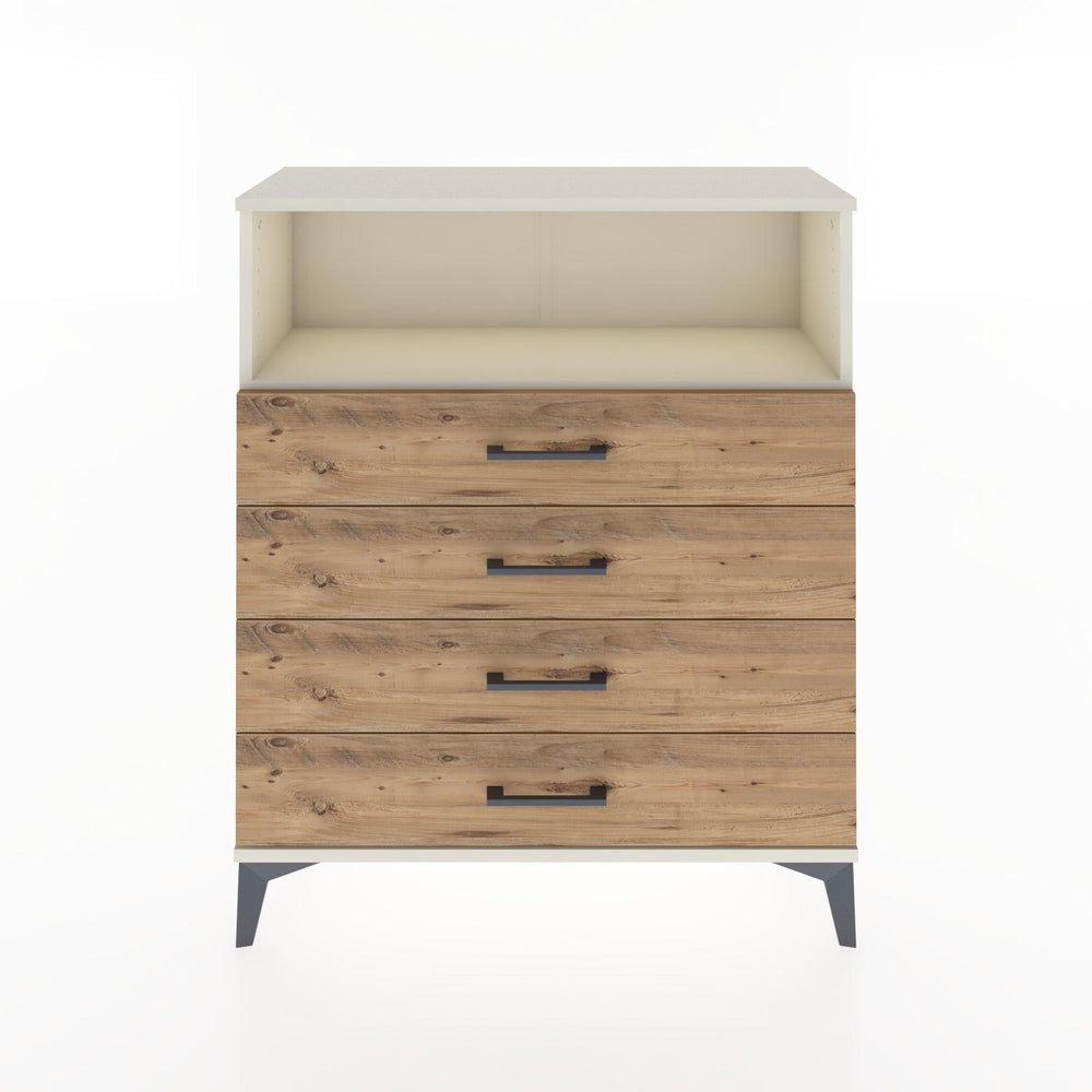 Woodntry Modular Dresser Moonstone 88x30x94 cm with Drawers and Shelves CR19-1