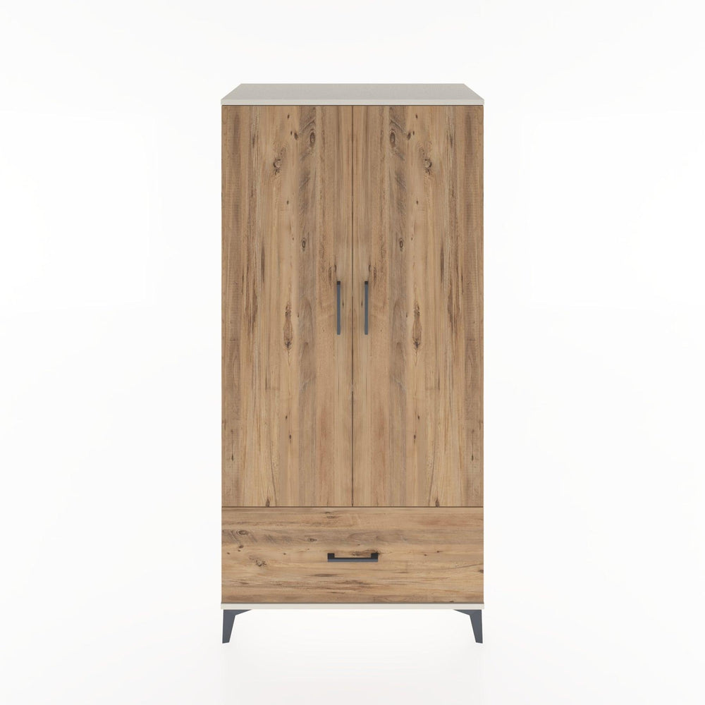 Woodntry Modüler Dolap Aytaşı 88x44x170 cm Kapaklı ve Çekmeceli KC16-1