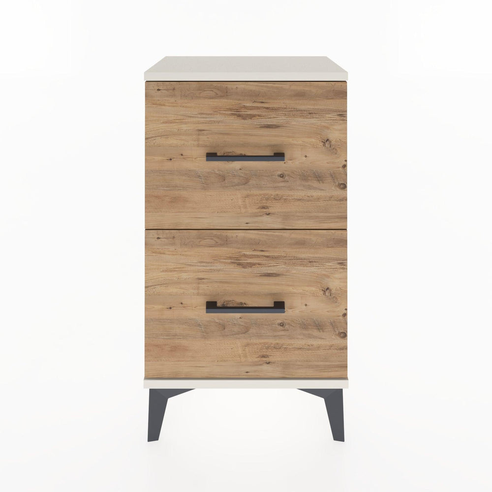 Woodntry Modüler Komodin İki Çekmeceli 44x30x68 cm Aytaşı - Woodntry